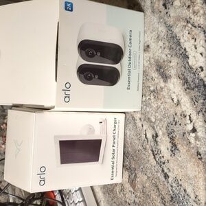 Arlo Essential Outdoor Camera and Solar Panel Charger